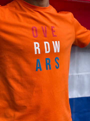 OverDwars orange T-shirt unisex